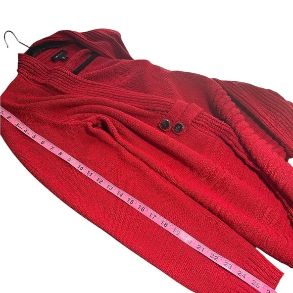 AB Studio Red Knit Sweater - Picture 7 of 7